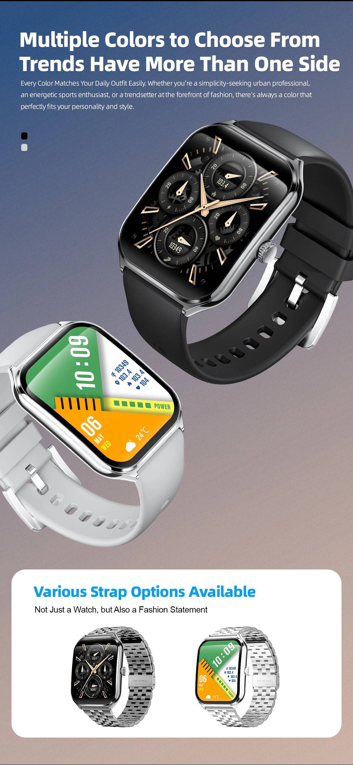 2026 New Ultra Thin AMOLED Smart Watch Men 386*448HD Screen Fashion Women Sports Bracelet BT Calling Waterproof Smartwatch gift