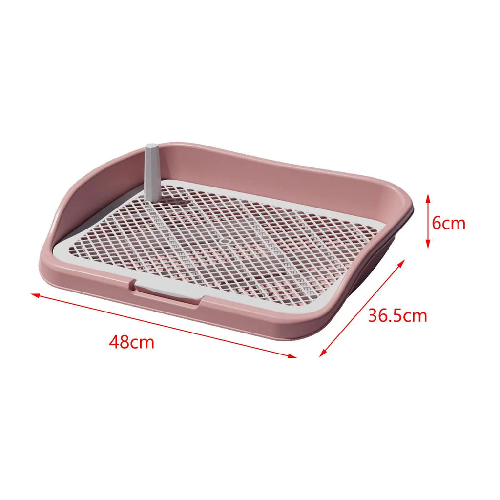 Pee Pad Holder Dog Toilet Open Top Entry Dog Litter Pan Reusable Dog Potty Tray Training Pad for Garden Household Porch Bunny