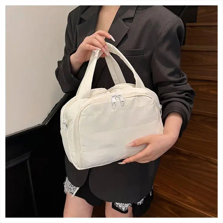 Large Capacity Portable Makeup Bag Travel Cosmetic Storage Waterproof Multi-layer Organizer High Aesthetic Value Handheld