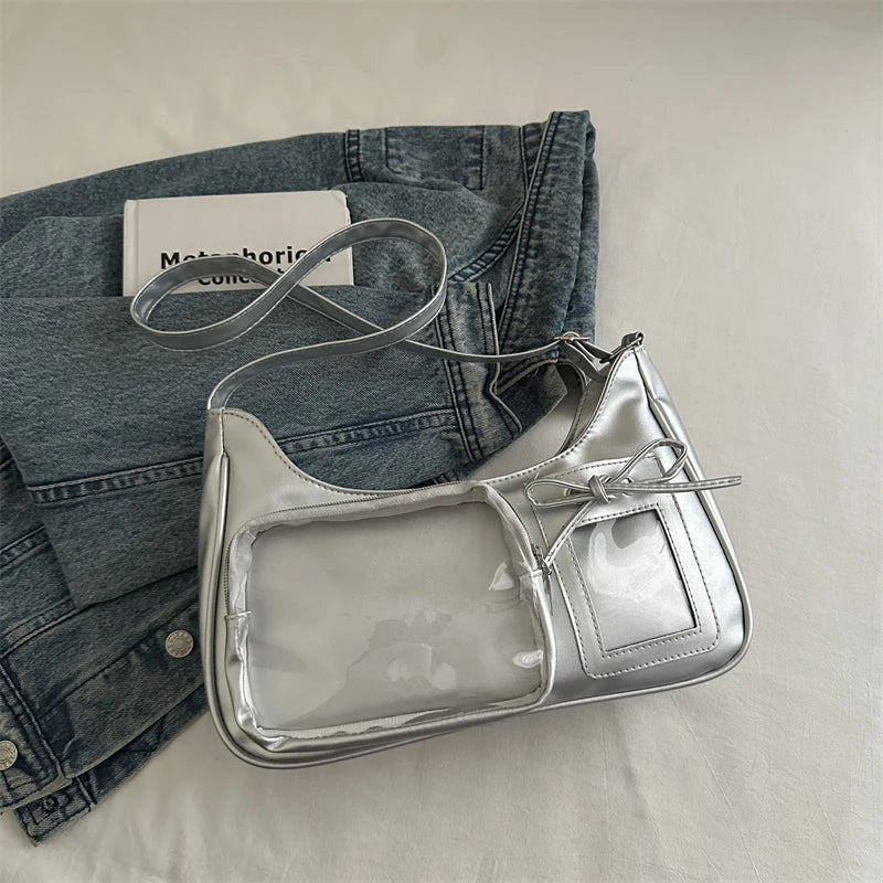 Design Sensation Single Shoulder Slant Crossbody Bag Basic Model Grain Bag Pain Bag for Girls Soft Synthetic Leather Sq...