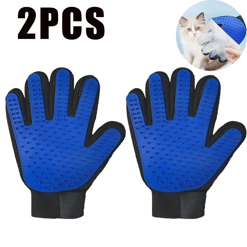 Pet Hair Glove Comb Pet Dog Cat Grooming Cleaning Glove Deshedding Hair remover Massage Brush Animal Supplies Cat Accessoies