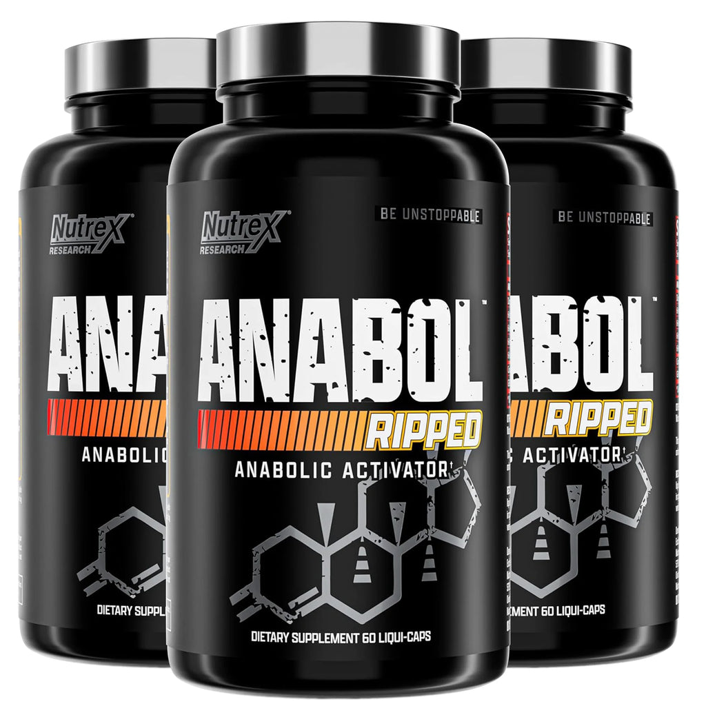 60pcs Anabol Ripped Anabolic Muscle Builder for Men, 2-in-1 Muscle Builder and Shredding Supplement