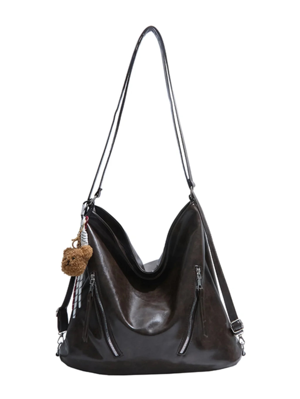 Retro Three-Use Large Capacity Commuter Tote Bag 2025 New Style Single Shoulder Backpack Crossbody Bag for Work Leisure