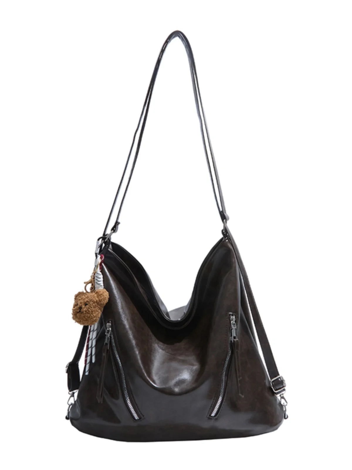 Retro Three-Use Large Capacity Commuter Tote Bag 2025 New Style Single Shoulder Backpack Crossbody Bag for Work Leisure