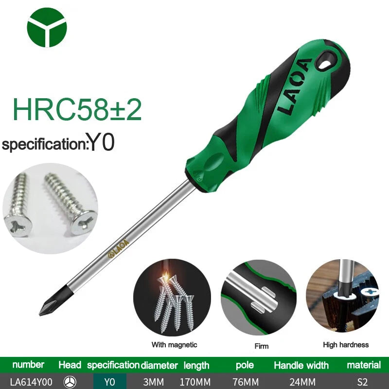 LAOA Special-shaped screwdriver Y-shaped U-shaped H triangle magnetic screwdriver socket screwdriver
