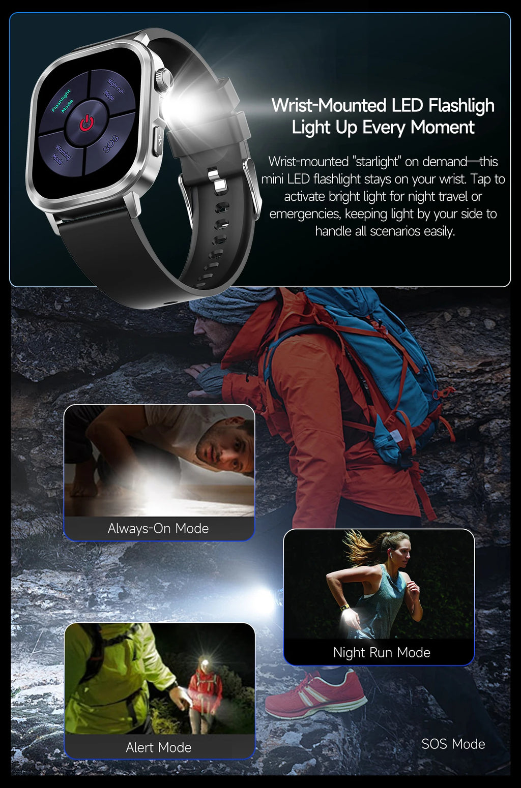 New Accurate Blood Pressure Smart Watch Uric Acid ECG+PPG Blood Oxygen Body Analysis Body Fat LED Flashlight smart watches 2025