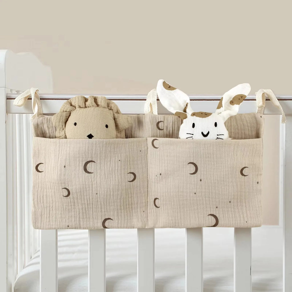 Portable Baby Crib Storage Bag Nappy Organizer Multifunctional Newborn Bed Headboard Diaper Bag for Kids Baby Items Bedding