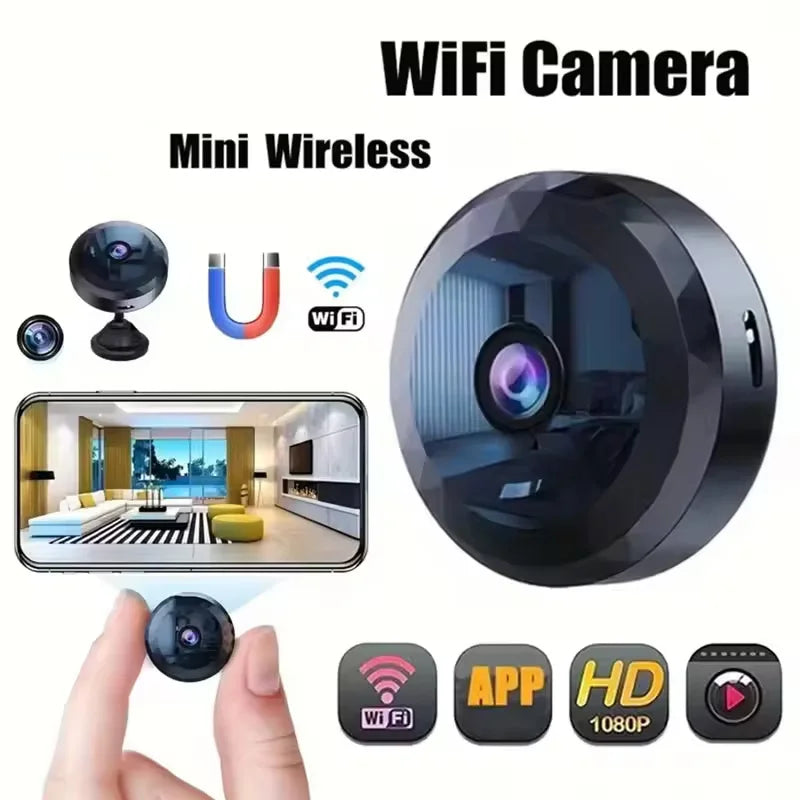 Baby Monitor 1080P HD Mini WiFi Camera Indoor Safety Security Surveillance Camcorder IP Cam Audio Video Recorder