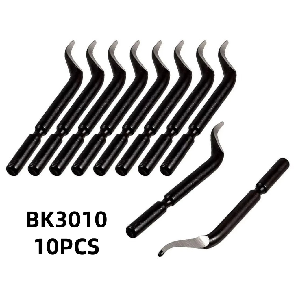 10PCS Deburring Blades Set High-Speed Steel Rotary Blades for Precision Deburring Compatible with Universal Deburring Tools