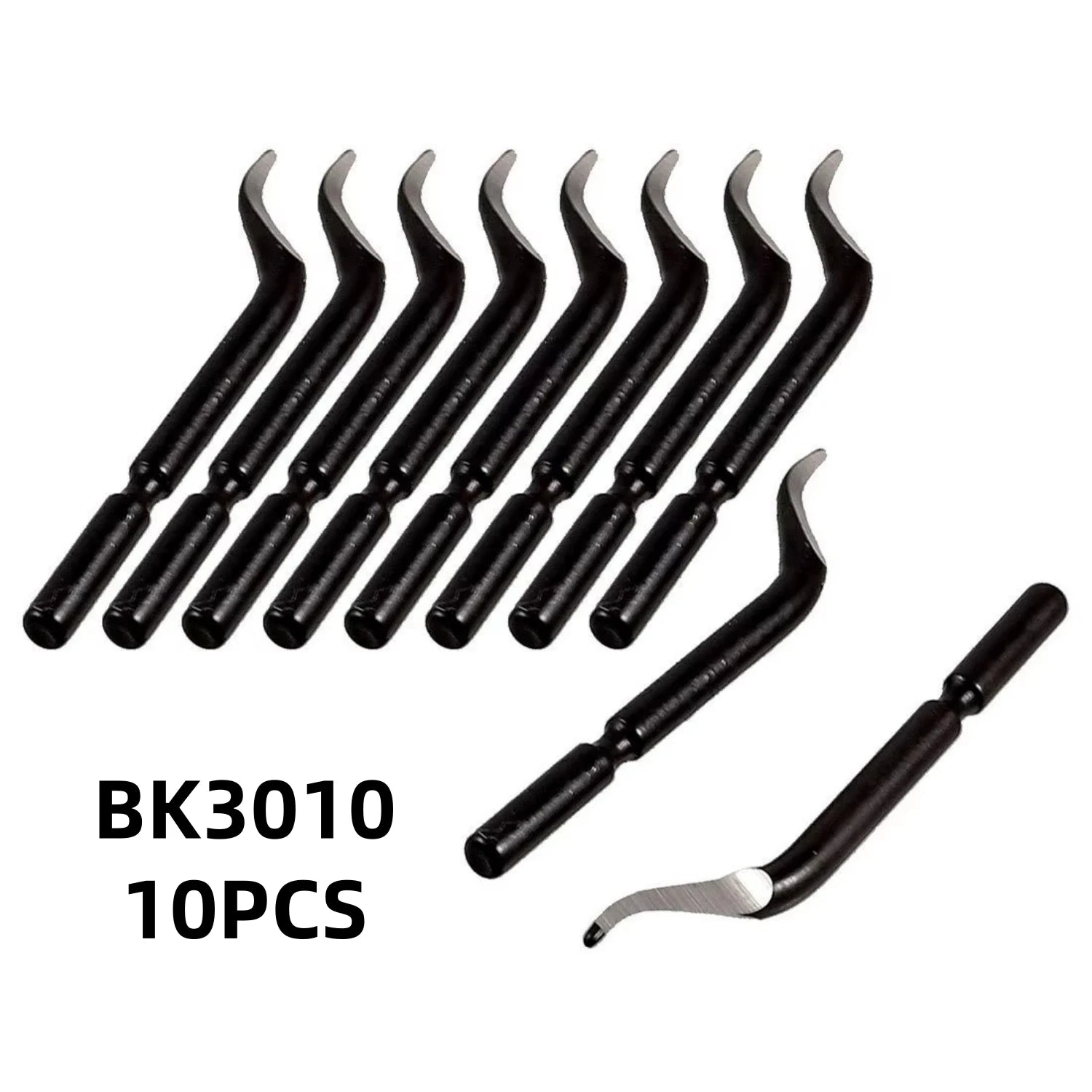 10PCS Deburring Blades Set High-Speed Steel Rotary Blades for Precision Deburring Compatible with Universal Deburring Tools