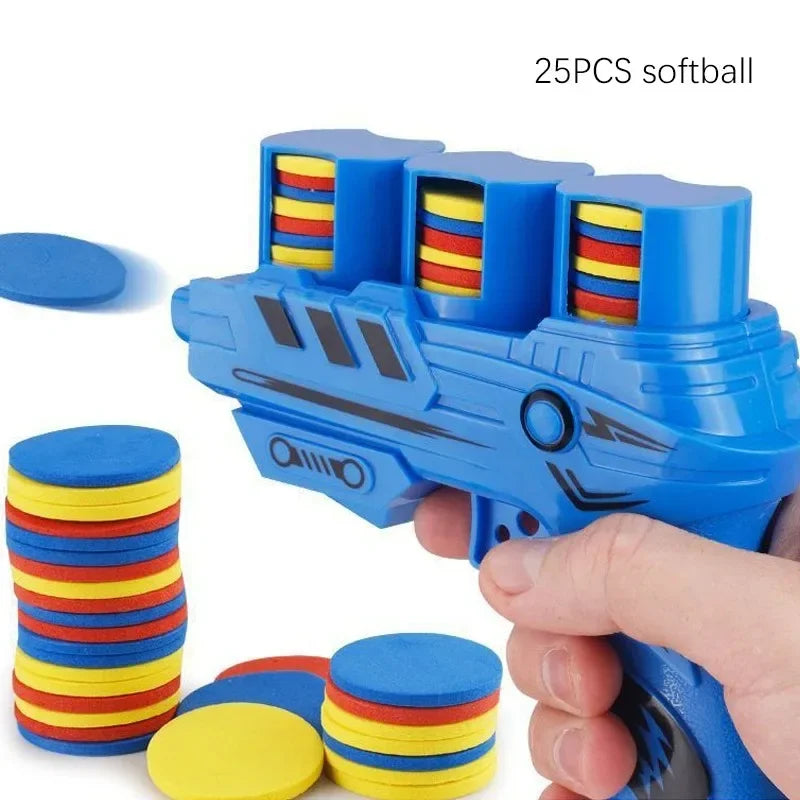 AF Interactive Turnip Gun Cat Toy with 15pcs Reusable Soft Bullets, Pet Hunting Training & Funny Interactive Play Supplies