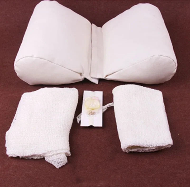 Newborn Photography Props Iron Shell Bed Pearl Mermaid Butterfly Pillow Blanket Baby Costume Baby Photo Props Studio Accessories