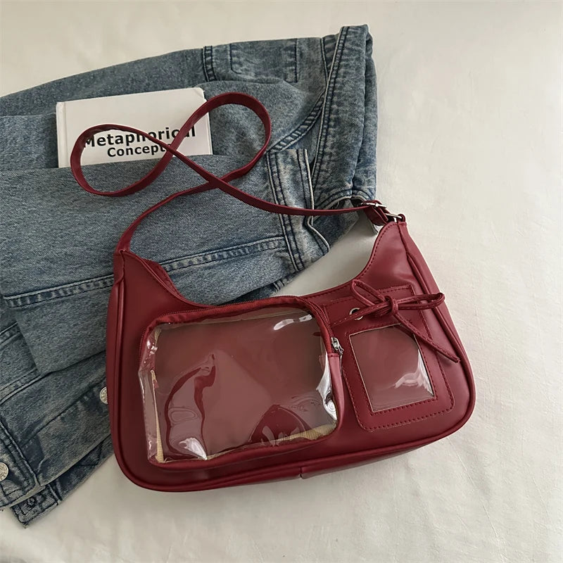 Design Sensation Single Shoulder Slant Crossbody Bag Basic Model Grain Bag Pain Bag for Girls Soft Synthetic Leather Sq...