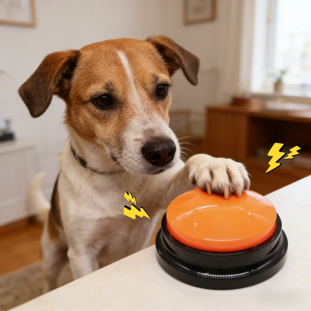 Talking Pet Communication Buttons: Recordable Sound Pad Training Tool for Dogs, Teach Your Pet To "Speak" with Voice Buttons