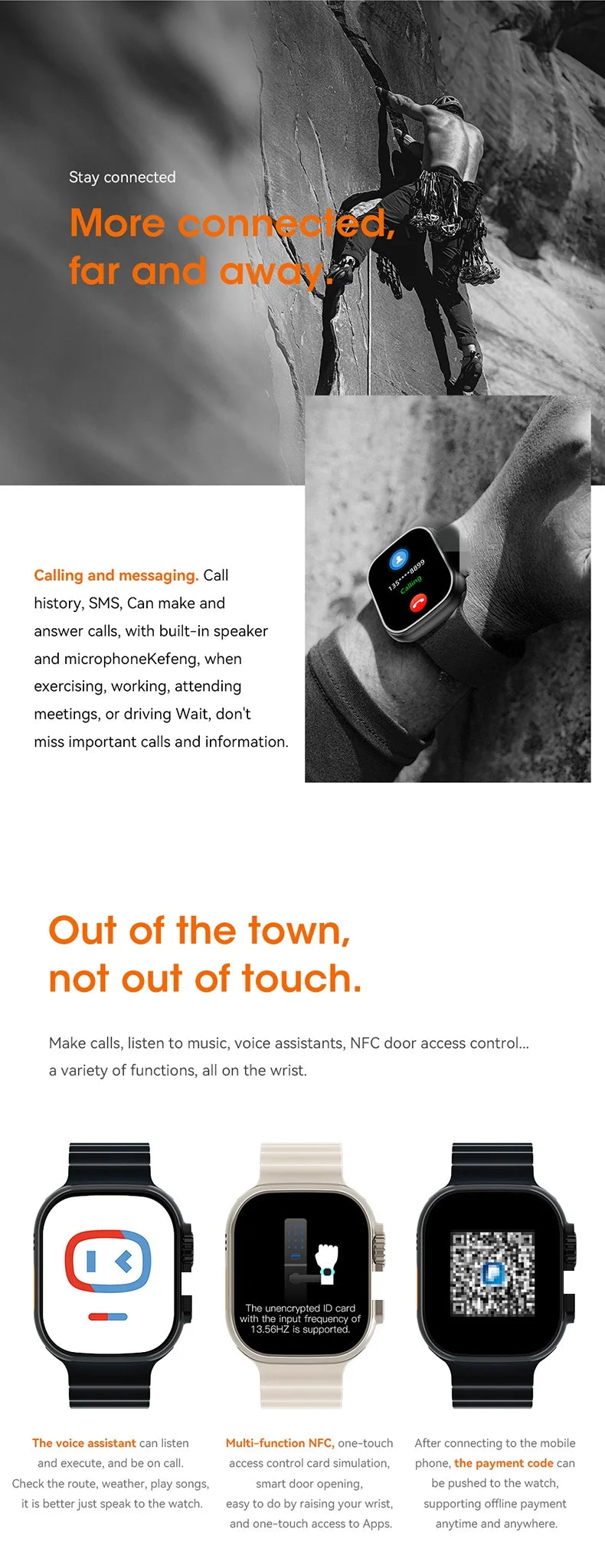 Microwear Ultra Ai3 Smartwatch 5G 180° Rotating Camera Google Play GPS WIFI 2.2inch Amoled HD Display 4G Calling Smartwatch Men