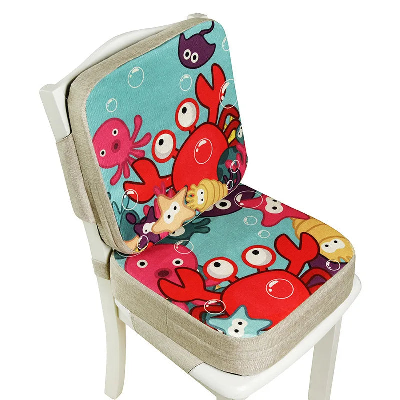 Cartoon Children Booster Seats Cushion Portable Baby Seat Cushion Increased Dining Chair Pad Toddlers Highchair