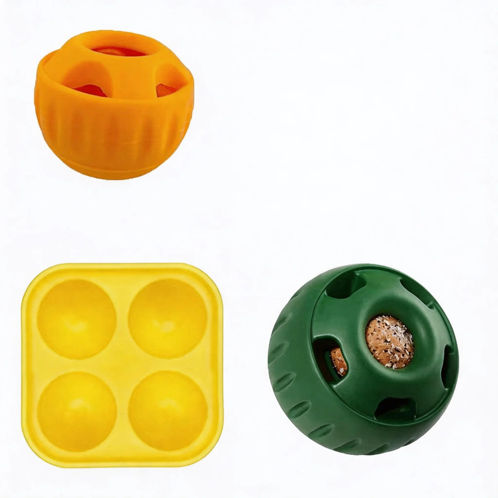 Chew Proof Interactive Dog Toys Silicone Dog Treat Molds Pupsicle Frozen Treat Maker Summer Cooling for Large Breed Dogs
