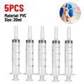 20/60/100ml Plastic Reusable Syringe For Measuring Nutrient Sterile Hydroponic Measure Perfume Rinse Disposable Sampler Injector