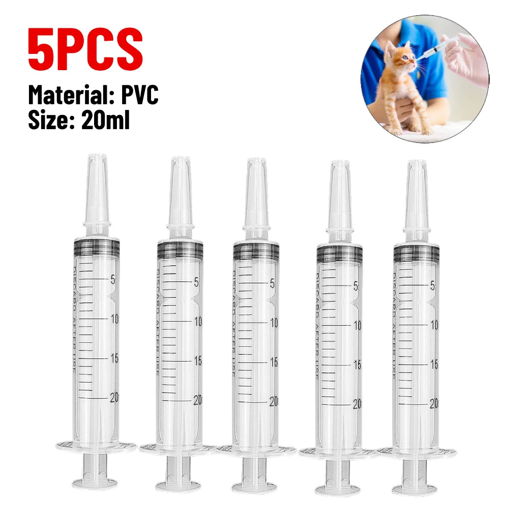 20/60/100ml Plastic Reusable Syringe For Measuring Nutrient Sterile Hydroponic Measure Perfume Rinse Disposable Sampler Injector