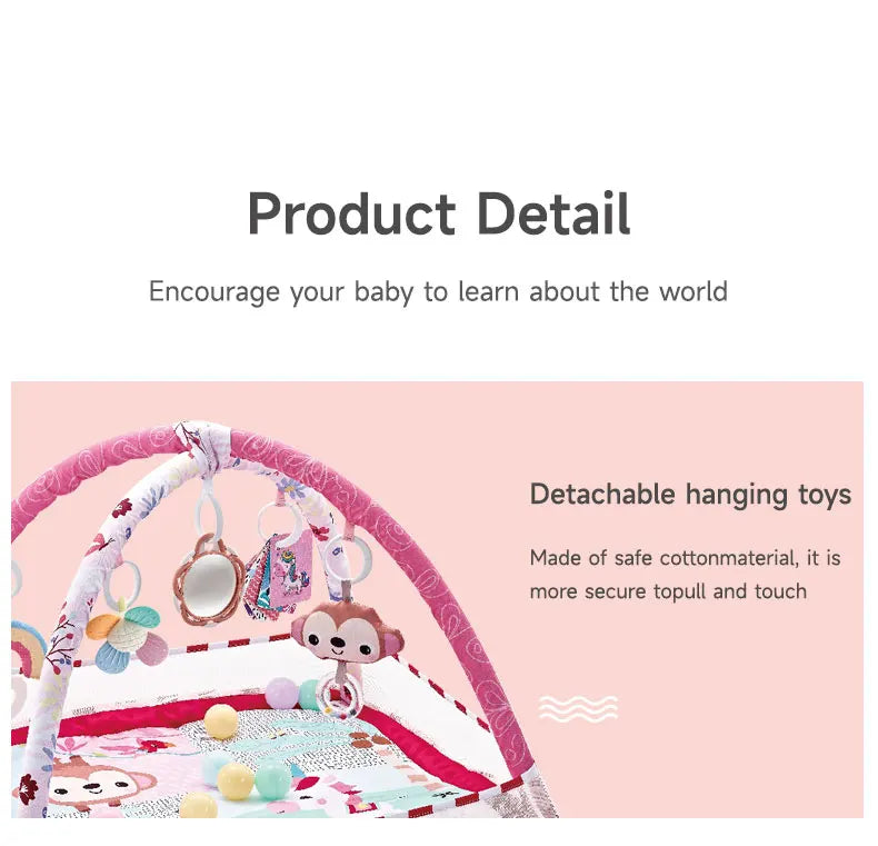 Baby Enlightenment Game Mat Crawling Blanket Early Education Activity Gym Toy Multifunctional Fence Pad Sports Fitness Frame Toy