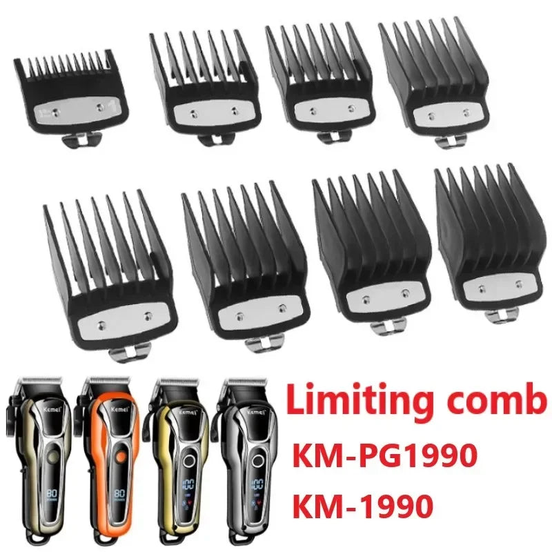 Kemei PG1990A Rechargeable Hair Clipper or Limit Combs Professional Cordless Men Hair Trimmer Men's Hair Cutting Machine Barber