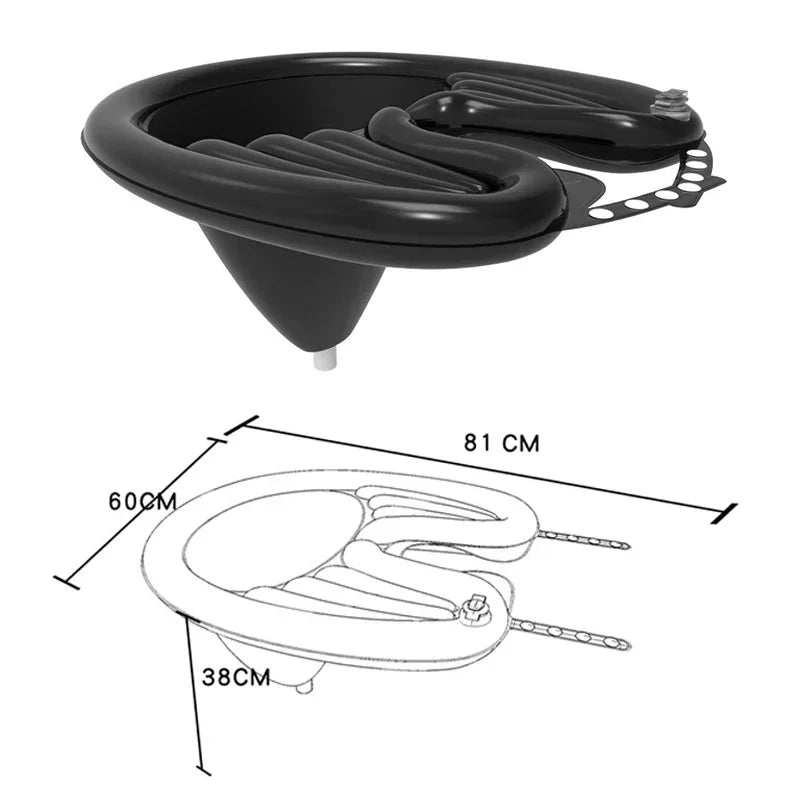 1Set  Inflatable Shampoo Basin PVC Foldable Portable Shampoo Pad Spa Tub Deflate Hair Washing Basin for Pregnant Women Elderly