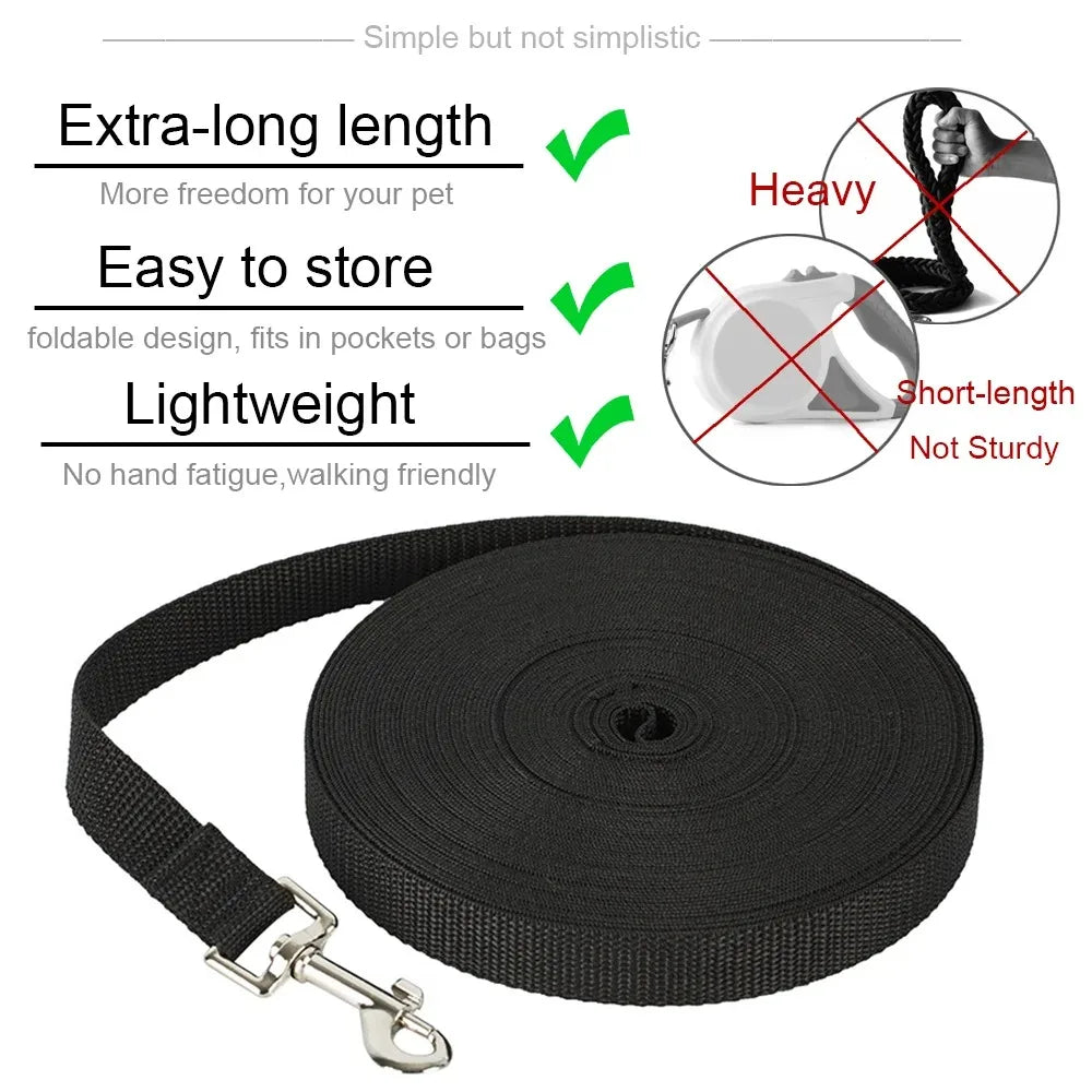 Strong Nylon Long Pet Leash Traction Belt for Small to Large Dogs Cats Outdoor Training Puppy Walking Lead German Shepherd