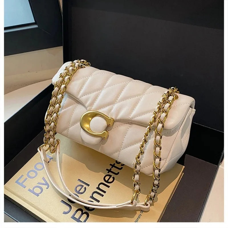 Advanced Chain Diamond Grid Bag, High-quality Women's Small Bag, Small Fragrant Style Crossbody Bag, New Bag, Shoulder Bag