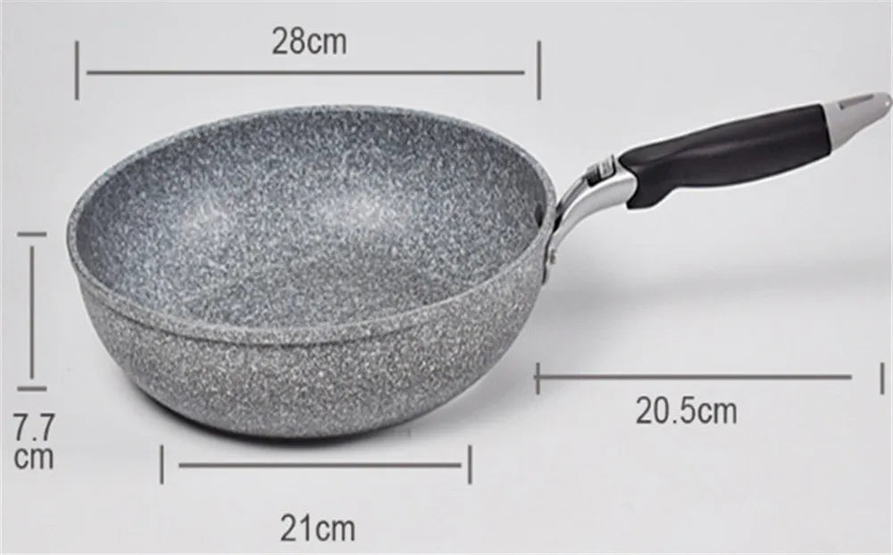 Non-Stick Pan Frying Pan Wok Pan 28cm Home Steak Skillet Pancake Fried Induction Cooker Gas Stove Special Saucepan Nonstick Pan