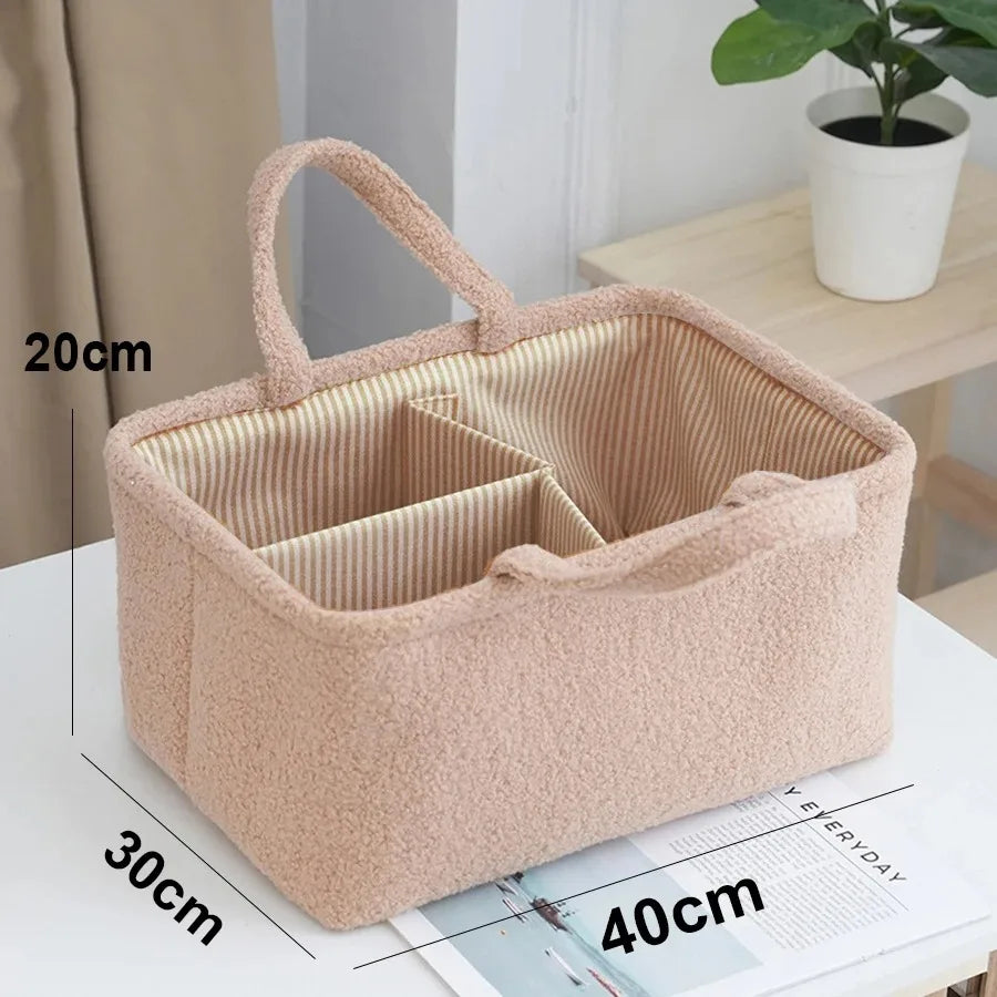 Travel Portable Mommy Bag Diaper Bag Feeding Bottle Storage Handbag Multifunctional Baby Products Organizer Basket