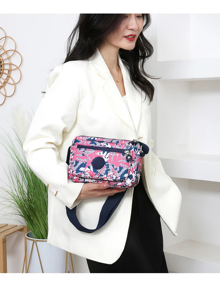 Waterproof Nylon Oxford Cloth Crossbody Bag Women's Single Shoulder Bag Versatile Durable Soft Casual Style Youth Fashion