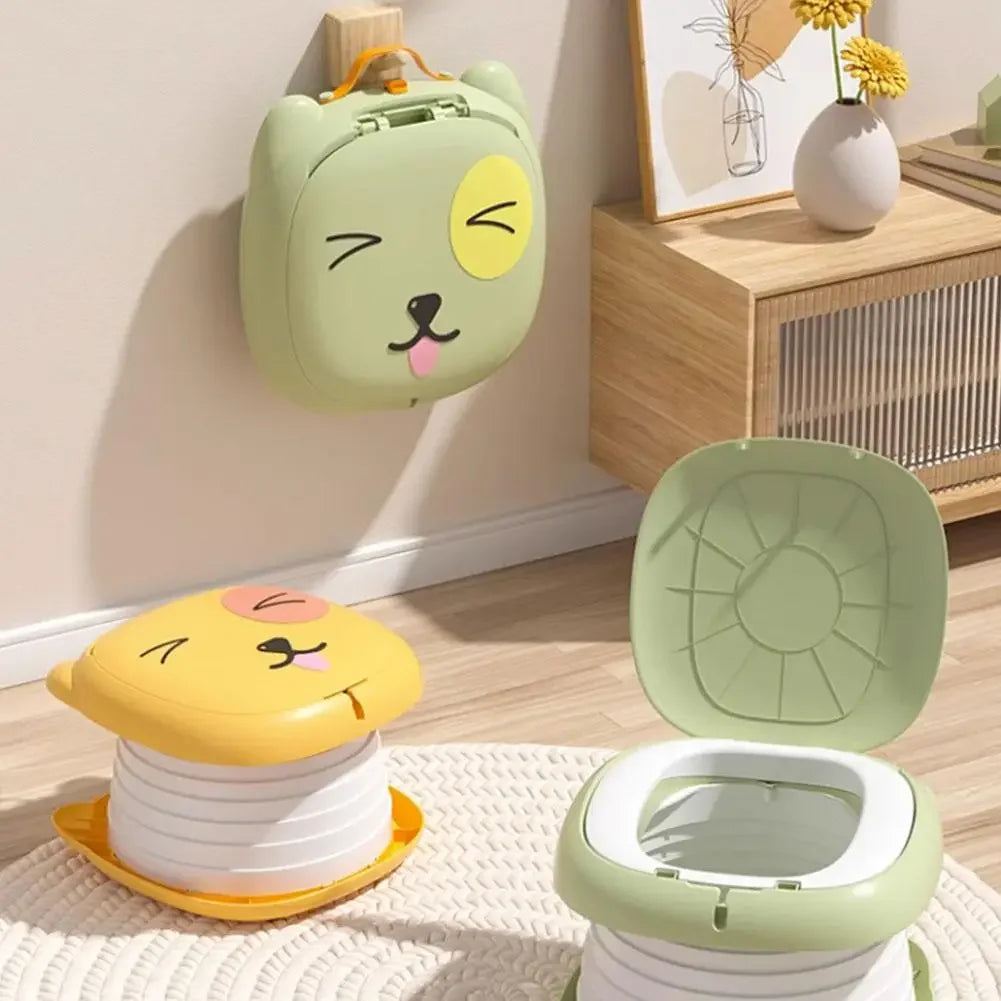 Portable Potty For Toddler Travel Foldable Potty Training Toilet For Car Camping Indoor Outdoor Bathroom For Baby Kids Children