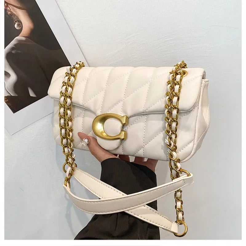 Advanced Chain Diamond Grid Bag, High-quality Women's Small Bag, Small Fragrant Style Crossbody Bag, New Bag, Shoulder Bag