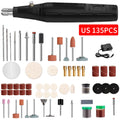 Mini Electric Drill Grinder with Drill Bit Sets 12V Portable Electric Carving Pen Rotary Household Drill Polish Grinding Machine