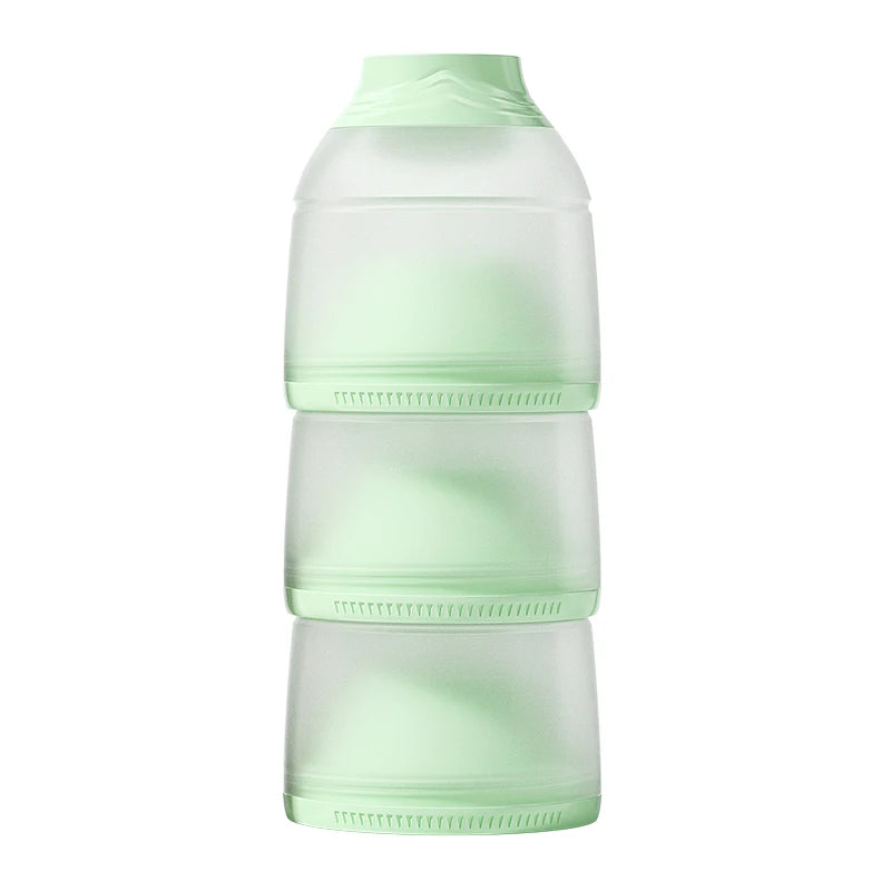 Oberni Baby Food Milk Powder Box Mini Portable Travel Bpa Free Round Shape Formula For Boy and Girl Kid