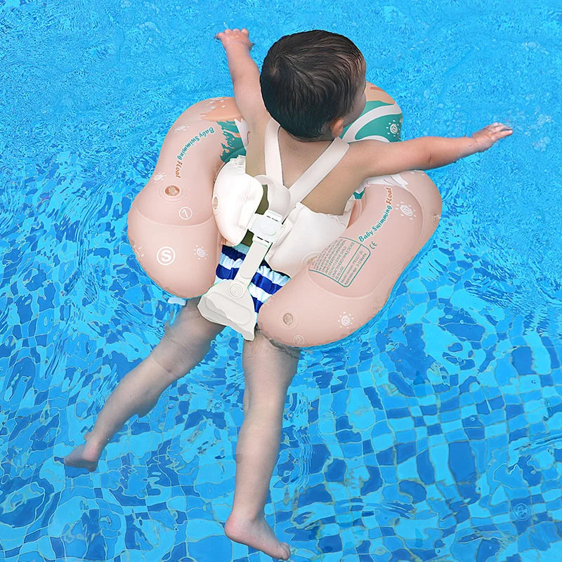 Swimbobo Baby Swimming Float With Canopy Inflatable Infant Floating Ring Kids Swim Pool Accessories Circle Bathing Summer Toys