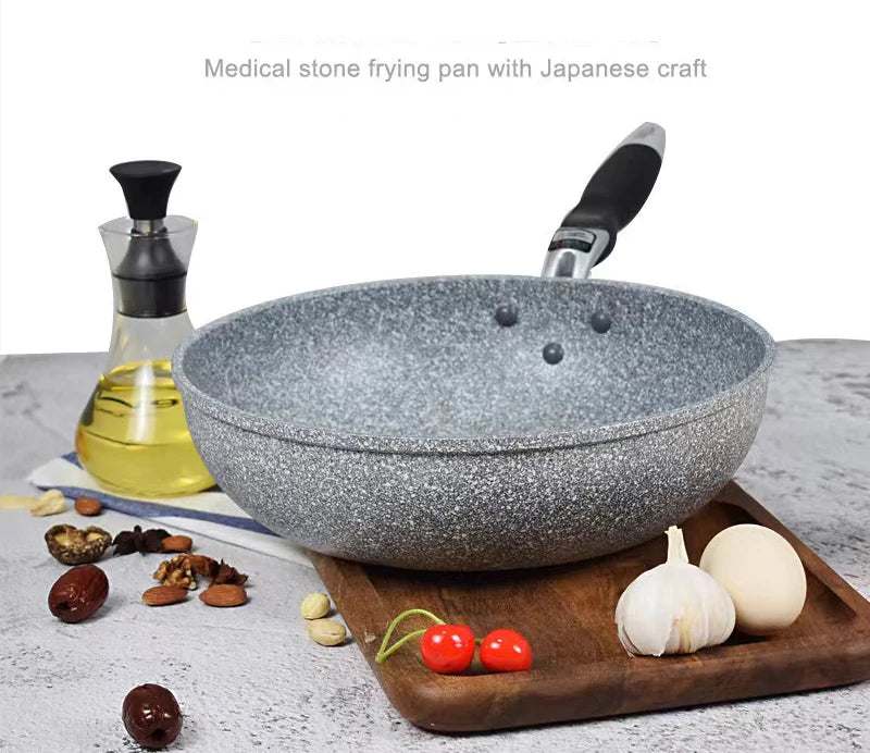 Non-Stick Pan Frying Pan Wok Pan 28cm Home Steak Skillet Pancake Fried Induction Cooker Gas Stove Special Saucepan Nonstick Pan