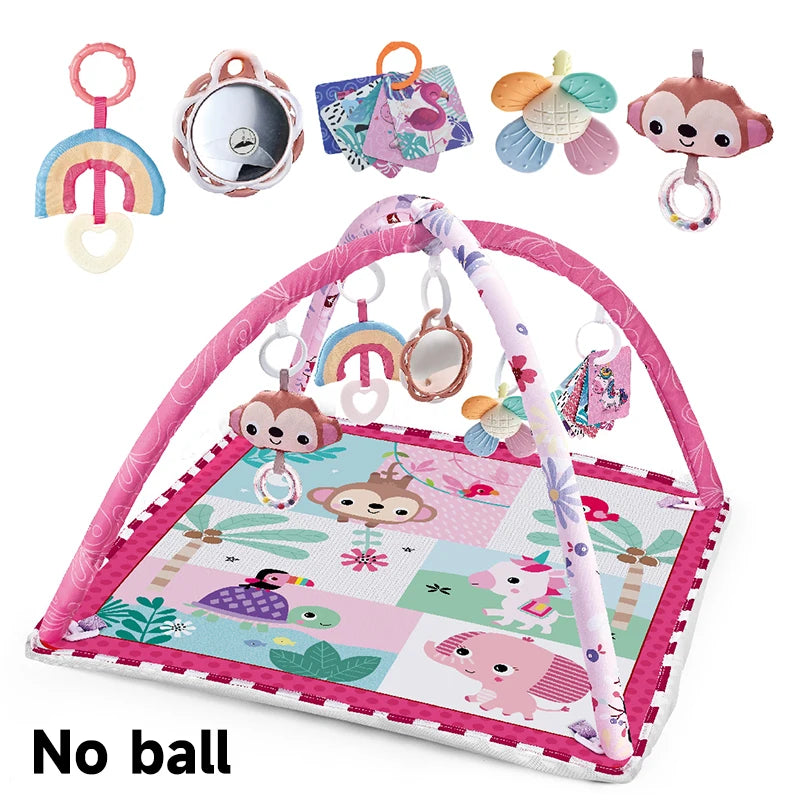 Multifunctional Baby Fitness Frame Crawling Mat Early Education Activity Fitness Room Toys Puzzle Game Mat Infant Rug Toys Gift