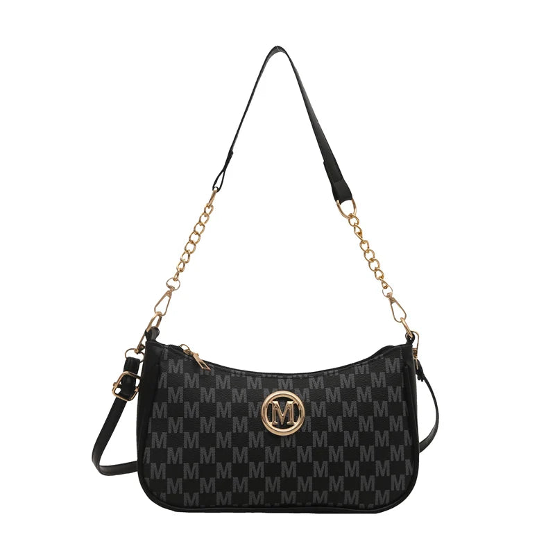 Vintage Floral Print Underarm Bag Women's Crossbody Shoulder Bag Casual Versatile Small Bag Popular Female Fashion Design