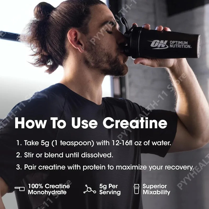 Micronized Creatine Monohydrate Powder Support Strength and Muscle Performance Unflavored 60 Servings 300 Grams