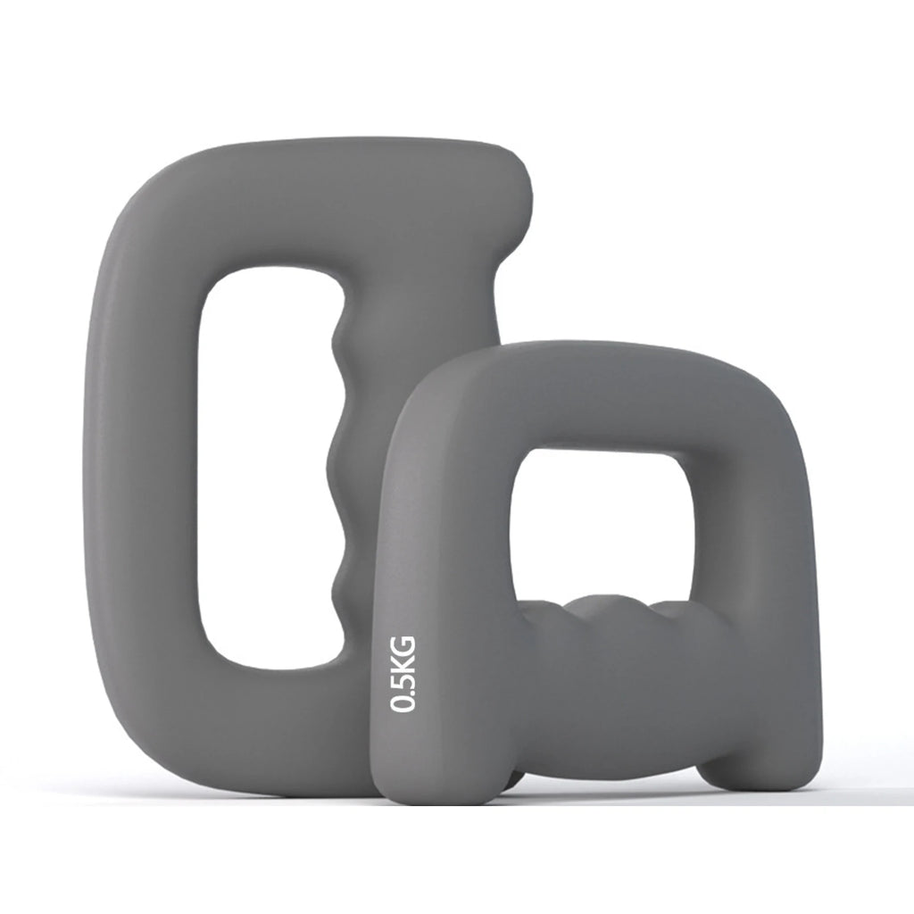 Ergonomic Hand Shaped Dumbbell Jogging Walking Cardio Dumbbells for Glute Bridge Butt Workout