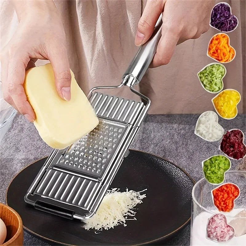 Stainless Steel Shredder Cutter Vegetable Grater Portable Manual  Vegetable Slicer Easy Clean Multi Purpose Kitchen Accesories