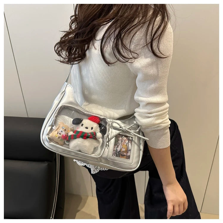 Design Sensation Single Shoulder Slant Crossbody Bag Basic Model Grain Bag Pain Bag for Girls Soft Synthetic Leather Sq...