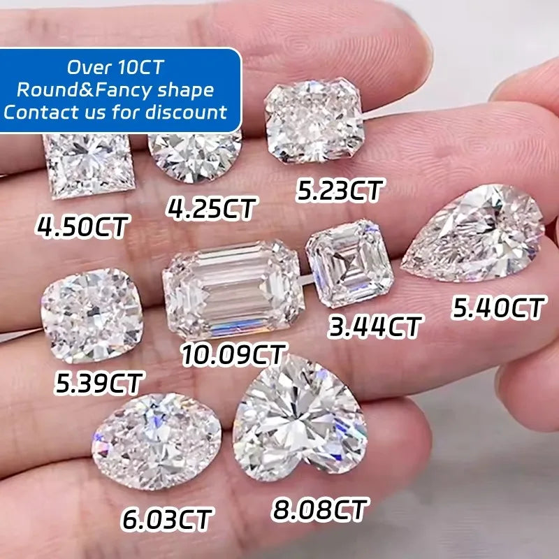 Limited-time 50% off on large With IGI Certificate 7ct 8ct 9ct 10ct 20ct 30ct Big Lab Grown Diamonds CVD Laboratory Diamond
