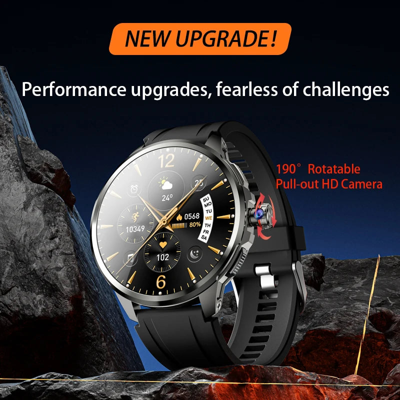 Goldenspike 32GB+256GB Smartwatch 4G/5G LTE 900W Rotary HD Camera GPS WIFI HiSportPro App Bluetooth Smart Watch For IOS Android