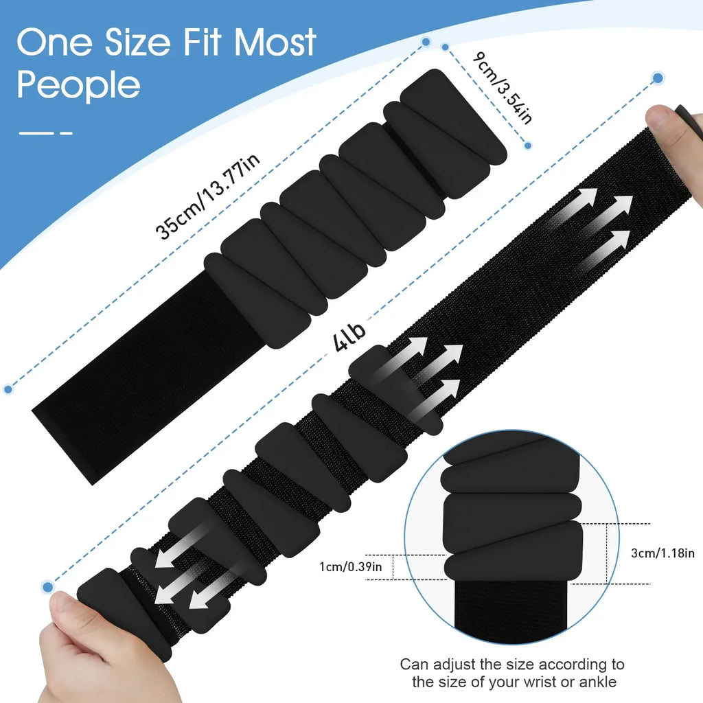 Pilates Weight Bangles Wrist & Ankle Weights for Women les - Set of 2, 1LB/ 2LB Each