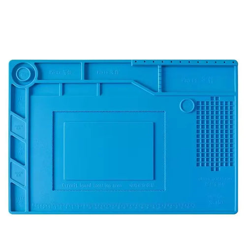 1pcs Soldering Station Mat Silicone Work Mat Heat Resistant Anti-Static Magnetic Mat for Electronic Phone Laptop Watch Repair