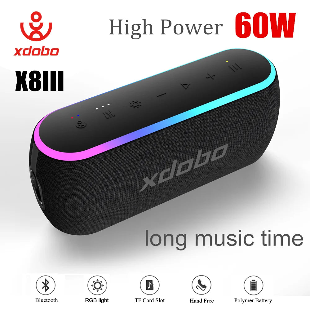 Enceinte Bluetooth 60W XDOBO X8 III Batterie 6600mAh