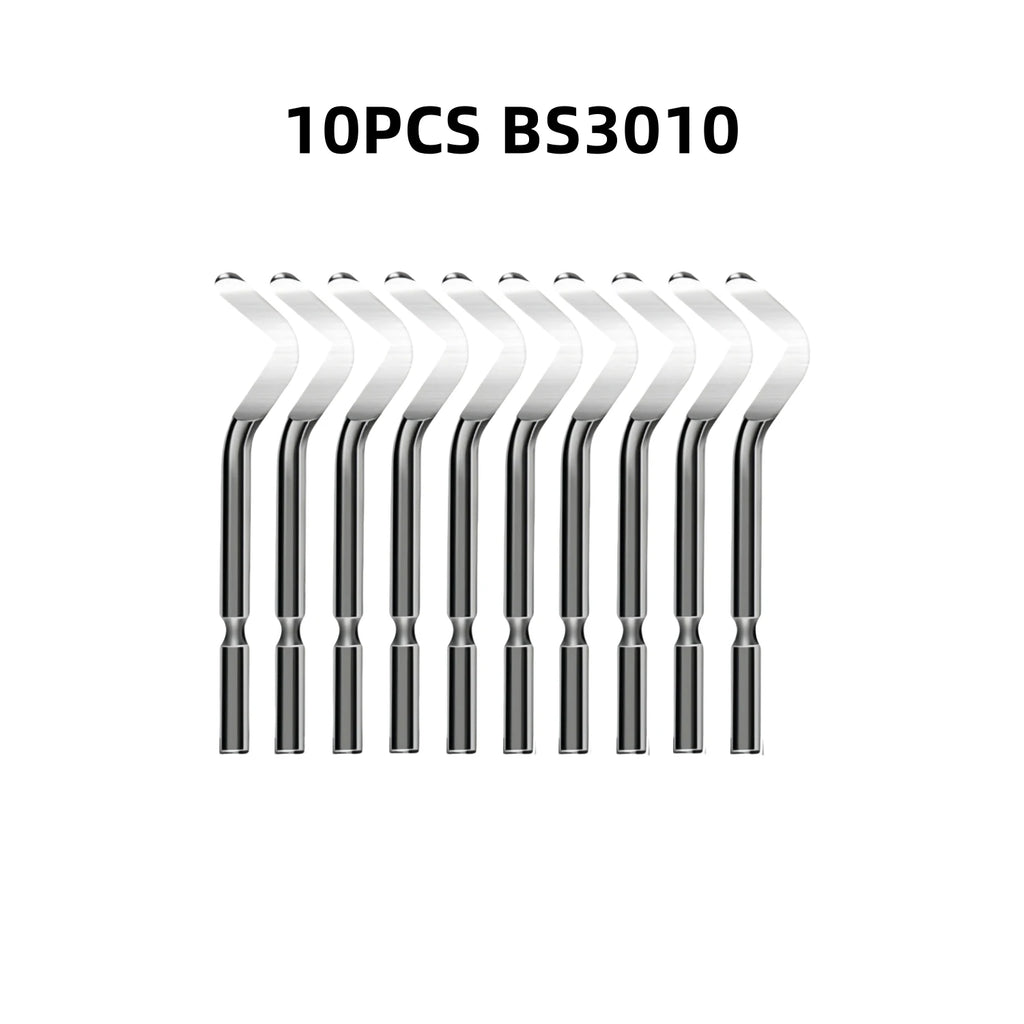 10PCS Deburring Blades Set High-Speed Steel Rotary Blades for Precision Deburring Compatible with Universal Deburring Tools