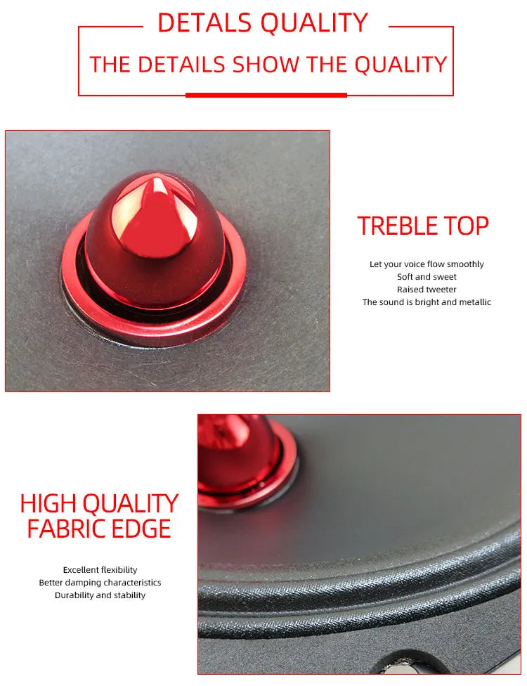 1pc 6*9inch High-Fidelity Mid-Range Car Speaker 1200W Surround Sound Audio Music Stereo Subwoofer Speaker 95dB Easy Installation